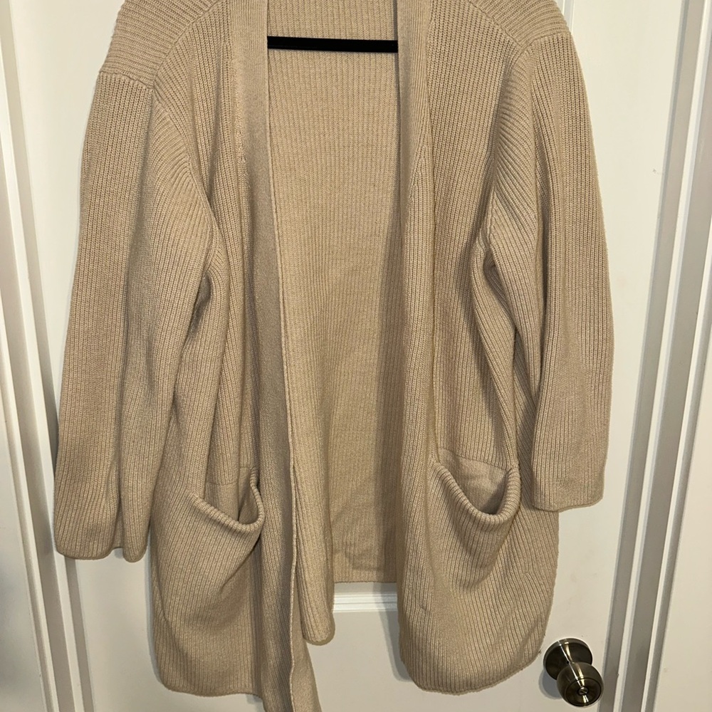 Old Navy Beige Open-Front Cardigan